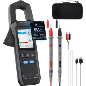 FNIRSI DMC 100 Digital Multimeter Clamp Meter 600A AC DC Current 10000 Counts USB Rechargeable NCV True RMS Tester