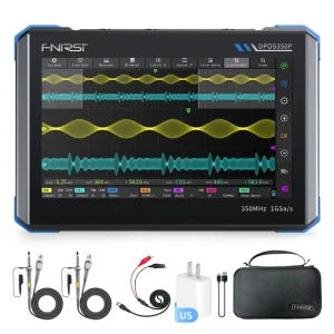FNIRSI DPOS350P 4 in 1 Tablet Oscilloscope 350MHz Bandwidth 1GSa/s 50MHz Signal Gen Spectrum Frequency Response Analyzer