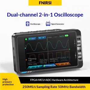 FNIRSI DS215H Oscilloscope Handheld Dual-Channel Two-in-One High-Precision Digital Signal Generator 250 MSa/s