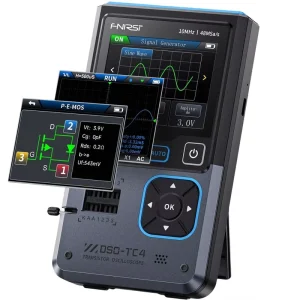 FNIRSI DSO-TC4 3 in 1 Digital Oscilloscope Transistor Tester Signal Generator 10MHz 48MSa/s Portable Electronic Measuring Tool
