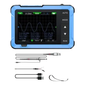 FNIRSI DSO152 Mini Handheld Digital Oscilloscope with P6100 High Voltage Probe 2.5MSa/s Sampling Rate 200KHz Bandwidth