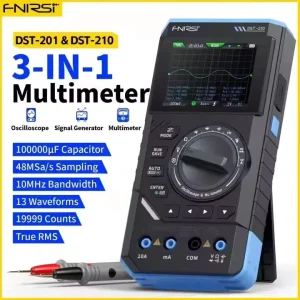 FNIRSI DST 210 3 in 1 Digital Oscilloscope with Signal Generator and Multimeter