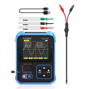 FNIRSI Digital Storage Handheld Oscilloscope Transistor Tester Signal Generator All-in-One DSO-TC3 10M