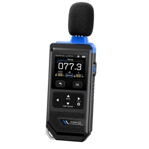 FNIRSI FDM 02 Digital Sound Level Meter 30-130dB High Accuracy Noise Tester with A/C Weighting Handheld Decibel Meter