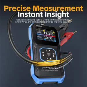 FNIRSI HRM 10 High Precision Lithium Battery Internal Resistance Instrument TFT HD Color Display Data Storage Resistance Meter
