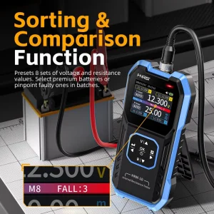 FNIRSI HRM 10 High Precision Lithium Battery Internal Resistance Tester Voltage Resistance Measurement 18650 Battery Detector