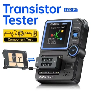 FNIRSI LCR P1 Electronic Portable Multifunction Transistor Capacitor LCR ESR Diode Triode NPN PNP MOSFET Tester Anti burn
