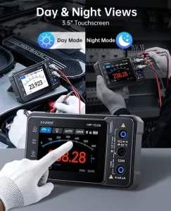 FNIRSI TMP 610S 3 in 1 Handheld Digital Multimeter 10MHz Oscilloscope 50kHz 3.5 Touchscreen 60000 Counts Smart Touch Tester