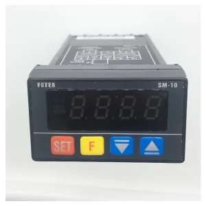 FOTEK SM-10 Single Phase 48*28 4-Digit LED Display Voltage Meter Tachometer Line Speed Meter Features Alarm Output 220V AC