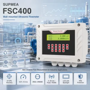 FSC400 Ultrasonic Flow Meter Non Invasive Clamp on Water Flow Meter Industrial Flow Meter