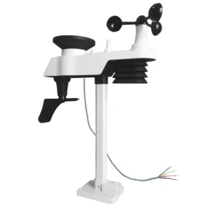 FT019T Wired Weather Station Sensor With Temperature Humidity Rainfall Anemometer UV Solar Radiation RS485 or Serial Interface