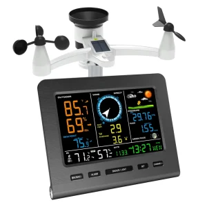 FT0366 WiFi Wireless Weather Station Color Display With 5-in-1 Integrated Sensor Wunderground and Weathercloud Compatible