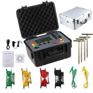 FUZRR ES3001 Valued Earth Testers 0.01 Accuracy Ground Resistance Testers Multi Functional Earth Resistance Meters