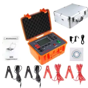 FUZRR ES3050 Digital Equipotential Touch Resistance Tester Metal Construction Resistance Meter