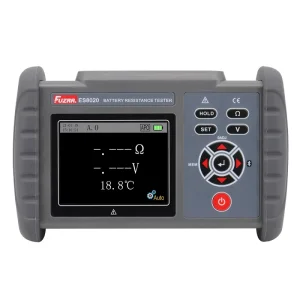 FUZRR ES8020 Handheld Lithium Battery Inner Impedance Tester (1.5% +5) Accuracy Internal Resistance Voltage Temperature