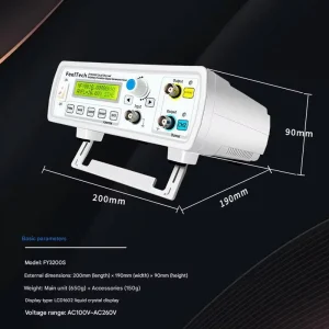 FY3200s-6M DDS Dual-Channel Function Frequency Meter Benchtop Multifunctional Signal Generator 0-6MHz Frequency 4-20mA