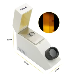 Fable Jewelry and Gem Refractometer with Testing Range of 1.35-1.85 with CZ Testing Prism