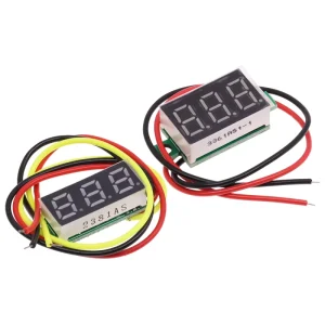 Factory 0.28 Inch 0.36 DC 0-100V 2 Line 3 Wire Mini Gauge Voltage Meter Voltmeter Head LED Display Digital Panel Meter