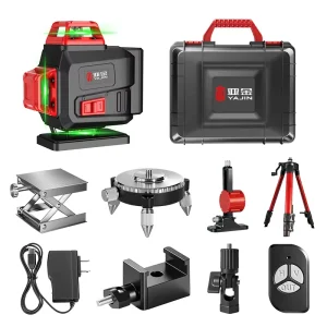 Factory 16 Lines 4D Green Laser Level with High Visibility for Framing and Drywall Construction