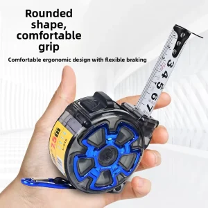 Factory 3m 7.5m 10m Self winding Climbing Steel Tape Measure with Frosted Transparent Tape Box Wear resistant Blade