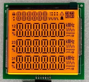Factory Customized Size 7 Segment Monochrome Tn Htn Fstn Black Va Energy Meter Lcd Display