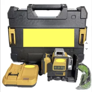 Factory DERKALT Industrial DIY High Accuracy Automatic Cross 12 Line Wall Ground level Spirit Level 4D All around Wall Green