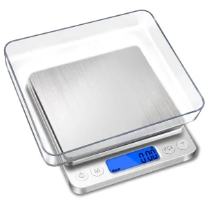 Factory Digital Stainless Steel Silver Kitchen Food Weighing Scale