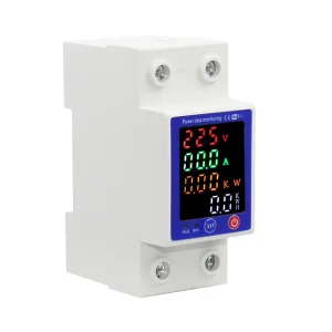 Factory Din Rail Power Energy Meter for Tuya WIFI Smart Electricity Meter Monitor Voltage Curve Ammeter