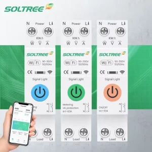 Factory Direct 63A 1P WiFi Smart Switch MCB With Energy Meter kWh Monitoring Timer Relay Tuya Control Circuit Breaker