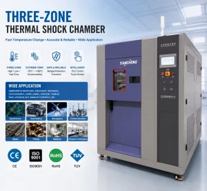 Factory Direct CE Certified Three Zone Thermal Shock Test Chamber for Electronics Automotive Reliability Testing