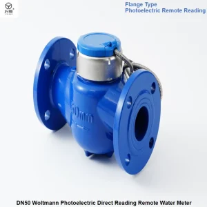 Factory Direct DN50 Flange Connection Pulse Output Mechanical Water Meters Wired Remote Read Flow Meters for Industrial Plumbing