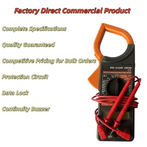 Factory Direct Export Cross border Clamp Meter Digital Clamp Current Meter Clamp Multimeter Multi function Meter Foreign Trade