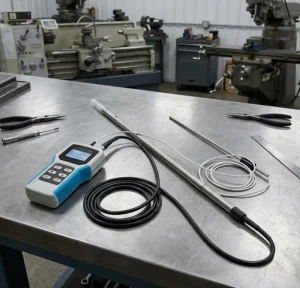 Factory Direct Portable Thermal Anemometer Max 300m/s High-Speed Air Velocity Meter for Pipeline & Ventilation Wind Measurement
