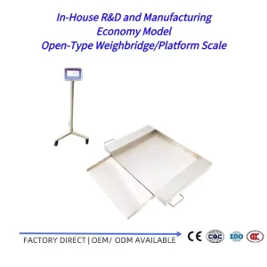 Factory Direct Self Developed Industrial Openable Top Floor Scale High Precision Digital LCD Stainless Steel Platform Weighing