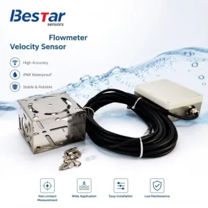 Factory Direct Smart Radar Velocity Sensor Water Flow Meter MODBUS Hydrological Monitoring System for Open Channel Pipeline