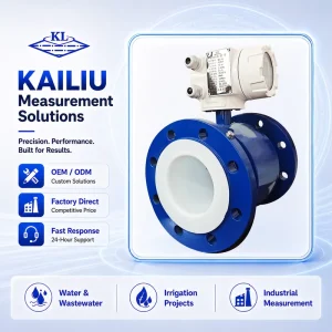 Factory Direct Supply OEM Stainless Steel Electromagnetic Flow Meter High Accuracy (+/-0.5%) IP68 Protection for Liquid Water