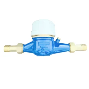 Factory Direct Supply Single Jet Dry Water Meter ISO Standard Brass Body Mechanical Water Meter Bulk