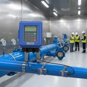 Factory Direct TUF 2000B Ultrasonic Flow Meter Wall Mounted OEM Customized 4 20mA RS485 for Diesel Fuel Oil Bunker Measurement
