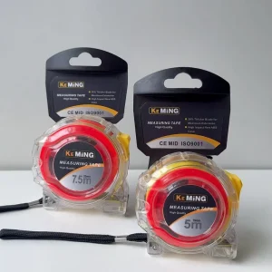 Factory Direct Waterproof and Durable Transparent Case Tape Measure Metric Measurement Tool for Woodworkers