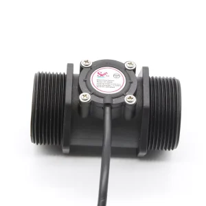 Factory OEM DN40 Turbine Flow Meter Pulse 4-20mA RS485 Output 5-150L/min Plastic Water Flow Sensor for Feed Processing Machines