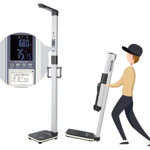 Factory Operated Voice Function Height and Weight Scales BMI Height and Weight Measuring Machines Ultrasound Height Measurement