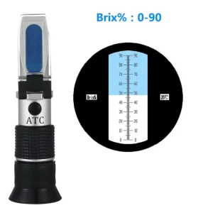 Factory Portable 0-90% Brix Refractometer Pocket Size Tester for Food and Beverage Fruit Juice Sugar Meter