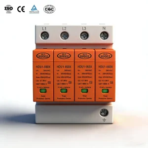 Factory Price AC Power Surge Protector 1 4P 385V Surge Arrester SPD