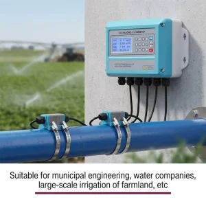 Factory Price Energy-saving LCD Display Digital Light Fuel Oil Sodium Hydroxide Wall-mounted Ultrasonic Flowmeter