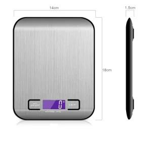 Factory Stainless Steel 5Kg 0.1g Digital Food Scale Electronic Weighing Kitchen Scale Digital