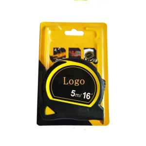 Factory Supply 3m 5m 8m Metric Imperial Steel Tape Measure Blister Hang Card Package Drop Resistant Measuring Tool
