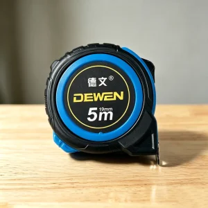 Factory Supply Shockproof Steel Tape Measure Blue Non slip Housing Clear Scale Tape for Carpenter Engineering Measuring