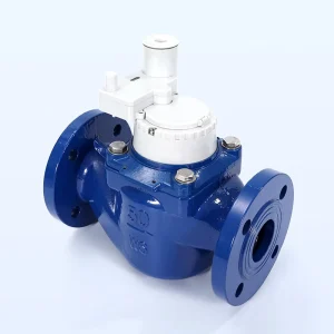 Factory Supply Smart Water Flow Meter DN15mm with Valve Control Prepaid LORAWAN IP68 Protection Cast Iron Horizontal Flanged OEM