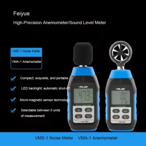 Feiyue VMS 1 Noise Meter Decibel Meter Noise Tester VMA 1 Anemometer