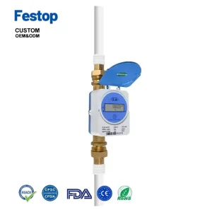 Festop FFYY IP68 Waterproof Tuya Zigbee Ultrasonic Water Meter Dn25mm LCD Display Smart Water Consumption Measurement